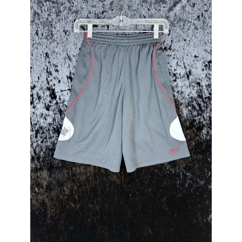 Nike Shorts Boys M‎ Black Red Lebron James Elastic NBA Basketball Pockets